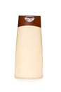 Beige cosmetic bottle Royalty Free Stock Photo