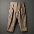 Beige Cotton Pants: Futuristic Surrealism With Photorealistic Details