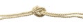 Beige cotton rope knot