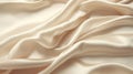 Beige cream silk satin. AI generated image Royalty Free Stock Photo