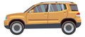 Beige crossover icon. Side view of powerful suv car Royalty Free Stock Photo