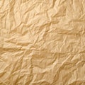 Beige crumpled paper