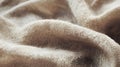 Beige Fabric Texture Close Up of Soft, Undulating Folds