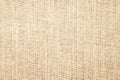 Beige fabric texture, jute burlap as background Royalty Free Stock Photo