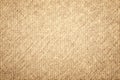 Beige fabric texture, jute burlap as background Royalty Free Stock Photo