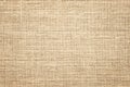 Beige fabric texture, jute burlap as background Royalty Free Stock Photo