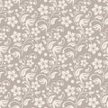 Beige floral background. Royalty Free Stock Photo