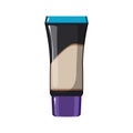 beige foundation cream cartoon vector illustration