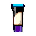 beige foundation cream game pixel art vector illustration