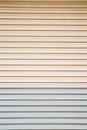 Beige and gray color shutter door