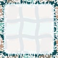 Beige and Green Neutral Grid (Square Frame Edge for Social Media) - Background