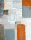 Beige and Grey Abstract Art Painting Royalty Free Stock Photo