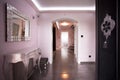 Beige hallway in luxury residence Royalty Free Stock Photo