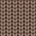 Beige knitted seamless pattern