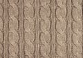 Beige knitted textured background