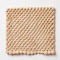 Beige Knitting: A Woven Loop In Grid Formation