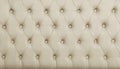 Beige leather capitone background texture