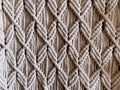 beige macrame