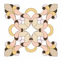 Beige ornament, detail for design use