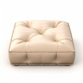 Beige Ottoman Couch: Soft Focal Point In Futon Style 3d Render