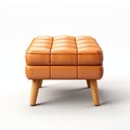 Beige Ottoman 3d Render: Realistic Usage Of Light And Color