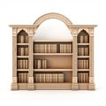 Beige Ottoman Era Wooden Library 3d Render Stock Photo Royalty Free Stock Photo