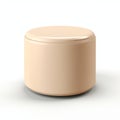Beige Ottoman Side Table 3d Render For Science Theme