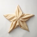 Little Star: A Viscose Folded Star On A Clean Background