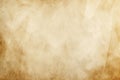 Beige parchment paper background. Amber old crumpled parchment texture. Old papyrus paper. Wallpaper