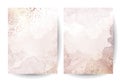 Beige quartz geode vector design frame