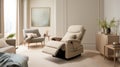 Beige Recliner Chair: Fujifilm Natura 1600 Inspired Serenity