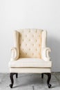 Beige retro chair Royalty Free Stock Photo