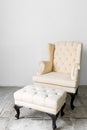 beige retro chair Royalty Free Stock Photo