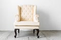 beige retro chair Royalty Free Stock Photo