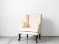 beige retro chair Royalty Free Stock Photo