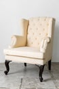 beige retro chair Royalty Free Stock Photo