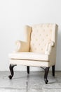 beige retro chair Royalty Free Stock Photo