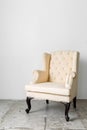 Beige retro chair Royalty Free Stock Photo
