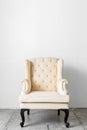 Beige retro chair Royalty Free Stock Photo