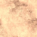 Beige Rough Grunge Wall. Pale Distress Wallpaper. Royalty Free Stock Photo