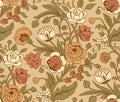 Beige seamless pattern