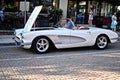 Beige sports car during the Downers Grove Car Show - Friday Night Lights