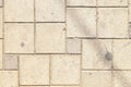 Beige stone pavement texture background. Royalty Free Stock Photo