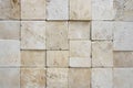 Beige stone wall with textured surface pattern. AI generative Royalty Free Stock Photo