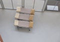 beige stretcher gurney for patient in hospital