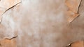 Beige textured background with torn paper creating a frame effect, perfect for design projects or adding visual interest to any Royalty Free Stock Photo