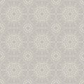 Beige vintage lace, seamless ornament. Vector