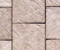 Weathered stone tiled road background. texture. Royalty Free Stock Photo