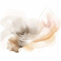 Beige and white abstract trendy social media background, artistic paint splash