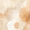 Beige and white abstract trendy social media background, artistic paint splash